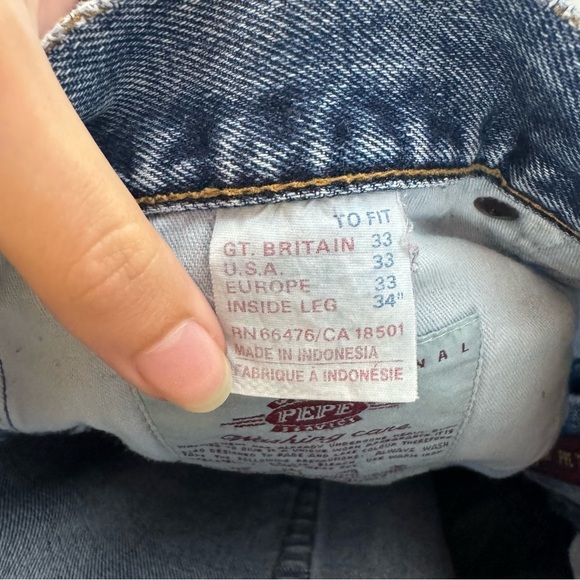 Vintage Retro Pepe Cuffed High Rise Mom Jeans Denim y2k trendy - Picture 5 of 5